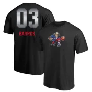 Dana Barros Philadelphia 76ers Black Midnight Mascot T-Shirt