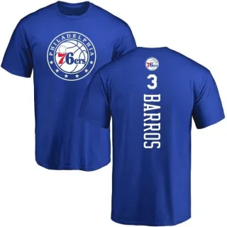 Dana Barros Philadelphia 76ers Royal Backer T-Shirt