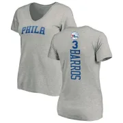 Dana Barros Women's Philadelphia 76ers Ash Backer T-Shirt