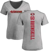 Daniel Brunskill Women's San Francisco 49ers Backer V-Neck T-Shirt - Ash