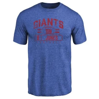 Daniel Jones New York Giants Flanker Tri-Blend T-Shirt - Royal