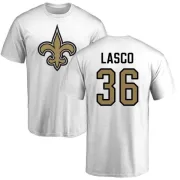 Daniel Lasco New Orleans Saints Name & Number Logo T-Shirt - White