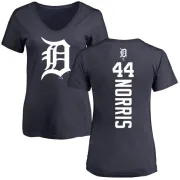 Daniel Norris Women's Detroit Tigers Backer Slim Fit T-Shirt - Navy