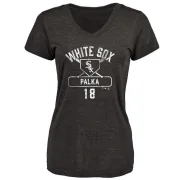 Daniel Palka Women's Chicago White Sox Base Runner Tri-Blend T-Shirt - Black