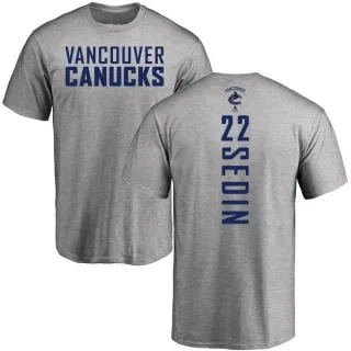 Daniel Sedin Vancouver Canucks Backer T-Shirt - Ash