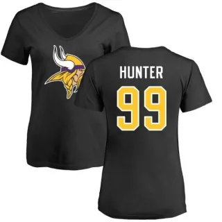 Danielle Hunter Women's Minnesota Vikings Name & Number Logo Slim Fit T-Shirt - Black