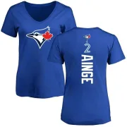 Danny Ainge Women's Toronto Blue Jays Backer Slim Fit T-Shirt - Royal