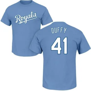 Danny Duffy Kansas City Royals Name & Number T-Shirt - Light Blue