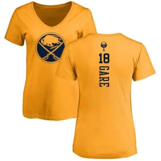 Danny Gare Women's Buffalo Sabres One Color Backer T-Shirt - Gold