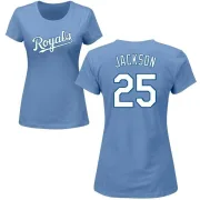 Danny Jackson Women's Kansas City Royals Name & Number T-Shirt - Light Blue