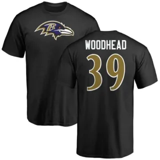 Danny Woodhead Baltimore Ravens Name & Number Logo T-Shirt - Black