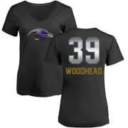 Danny Woodhead Women's Baltimore Ravens Midnight Mascot T-Shirt - Black