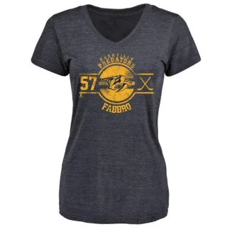 Dante Fabbro Women's Nashville Predators Insignia Tri-Blend T-Shirt - Navy