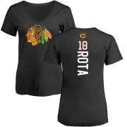 Darcy Rota Women's Chicago Blackhawks Backer T-Shirt - Black