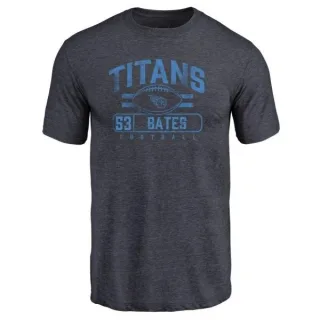 Daren Bates Tennessee Titans Flanker Tri-Blend T-Shirt - Navy