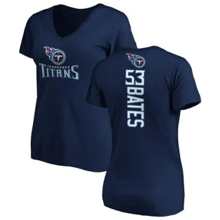 Daren Bates Women's Tennessee Titans Backer Slim Fit T-Shirt - Navy