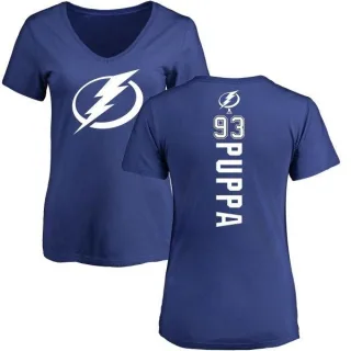 Daren Puppa Women's Tampa Bay Lightning Backer T-Shirt - Blue