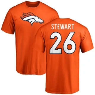 Darian Stewart Denver Broncos Name & Number Logo T-Shirt - Orange