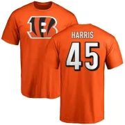 Darien Harris Cincinnati Bengals Name & Number Logo T-Shirt - Orange