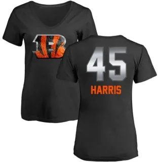 Darien Harris Women's Cincinnati Bengals Midnight Mascot T-Shirt - Black