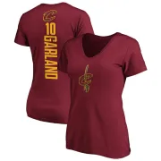 Darius Garland Women's Cleveland Cavaliers Maroon Backer T-Shirt