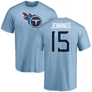 Darius Jennings Tennessee Titans Name & Number Logo T-Shirt - Light Blue