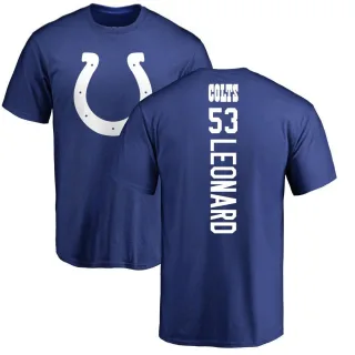 Darius Leonard Indianapolis Colts Backer T-Shirt - Royal