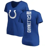 Darius Leonard Women's Indianapolis Colts Backer Slim Fit T-Shirt - Royal