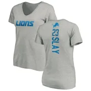 Darius Slay Women's Detroit Lions Backer V-Neck T-Shirt - Ash