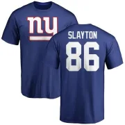 Darius Slayton New York Giants Name & Number Logo T-Shirt - Royal