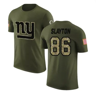 Darius Slayton New York Giants Olive Salute to Service Legend T-Shirt