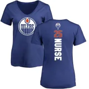 Darnell Nurse Women's Edmonton Oilers Backer T-Shirt - Royal