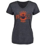 Darnell Nurse Women's Edmonton Oilers Insignia Tri-Blend T-Shirt - Royal