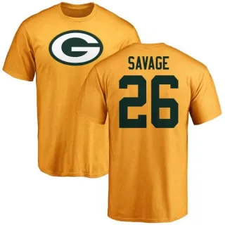 Darnell Savage Jr. Green Bay Packers Name & Number Logo T-Shirt - Gold