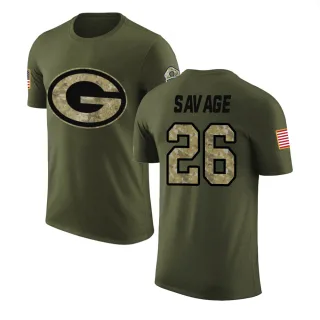 Darnell Savage Jr. Green Bay Packers Olive Salute to Service Legend T-Shirt