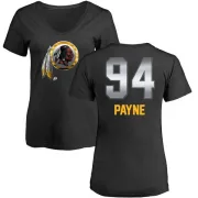 Daron Payne Women's Washington Redskins Midnight Mascot T-Shirt - Black