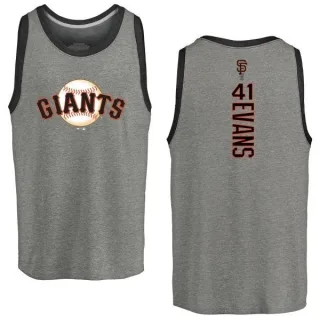 Darrell Evans San Francisco Giants Backer Tri-Blend Tank - Heathered Gray