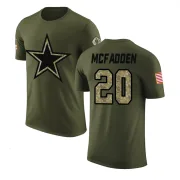 Darren McFadden Dallas Cowboys Olive Salute to Service Legend T-Shirt