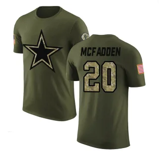 Darren McFadden Dallas Cowboys Olive Salute to Service Legend T-Shirt