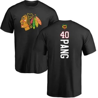 Darren Pang Chicago Blackhawks Backer T-Shirt - Black