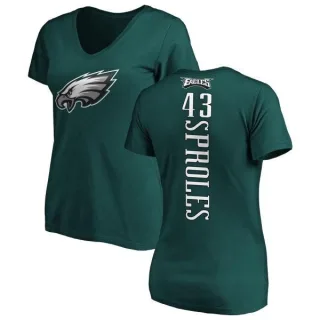 Darren Sproles Women's Philadelphia Eagles Backer Slim Fit T-Shirt - Green