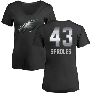 Darren Sproles Women's Philadelphia Eagles Midnight Mascot T-Shirt - Black
