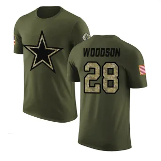 Darren Woodson Dallas Cowboys Olive Salute to Service Legend T-Shirt