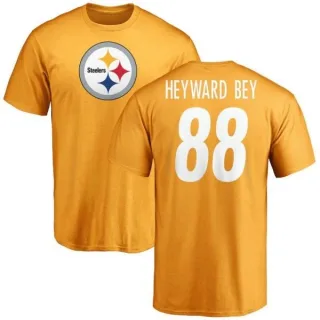 Darrius Heyward-Bey Pittsburgh Steelers Name & Number Logo T-Shirt - Gold