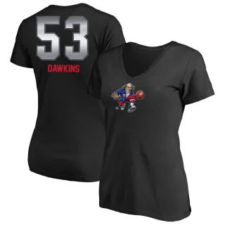 Darryl Dawkins Women's Philadelphia 76ers Black Midnight Mascot T-Shirt