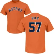 Darryl Kile Houston Astros Name & Number T-Shirt - Orange