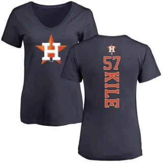 Darryl Kile Women's Houston Astros Backer Slim Fit T-Shirt - Navy