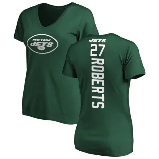 Darryl Roberts Women's New York Jets Backer Slim Fit T-Shirt - Green