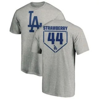 Darryl Strawberry Los Angeles Dodgers RBI T-Shirt - Heathered Gray