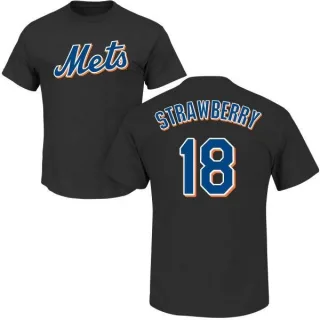 Darryl Strawberry New York Mets Name & Number T-Shirt - Black